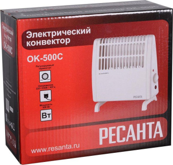 Конвектор Ресанта ОК-500С 500Вт белый от магазина РЭССИ
