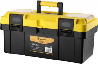 Ящик для инстр. Deko DKTB26 1отд. 6карм. желтый/черный (065-0831) от магазина РЭССИ
