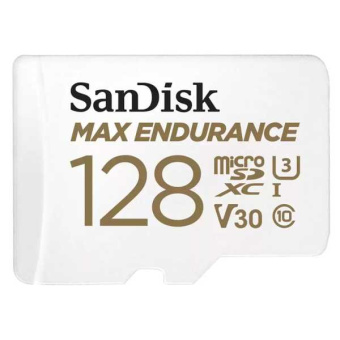 Карта памяти 128GB MicroSD MAX ENDURANCE V30, U3, SDXC, 100 МБ/с, Class 10 + адапер SD от магазина РЭССИ