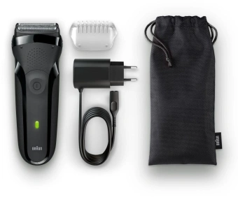 Бритва сетчатая Braun S3301 реж.эл.:3 питан.:аккум. черный от магазина РЭССИ