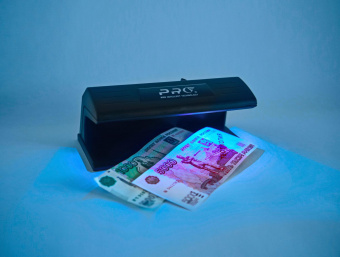 Детектор банкнот PRO 7 LED Т-06742 просмотровый мультивалюта от магазина РЭССИ