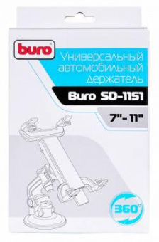 Автомобильный держатель Buro универсальный SD-1151 черный от магазина РЭССИ