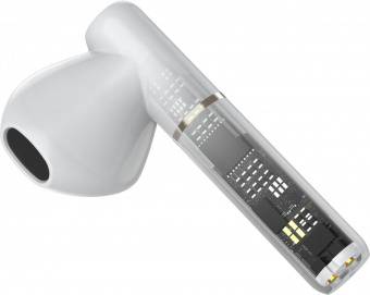 Гарнитура вкладыши QCY T8 белый беспроводные bluetooth в ушной раковине от магазина РЭССИ