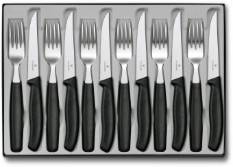 Набор столовых приборов Victorinox Swiss Classic набор из 12предм. черный (6.7233.12) от магазина РЭССИ
