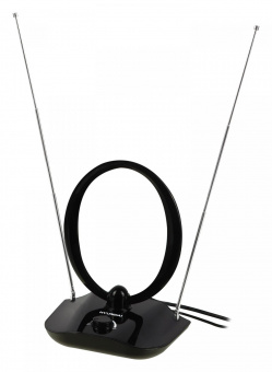 Антенна телевизионная Hyundai H-TAI400 30дБ активная черный каб.:1.85м от магазина РЭССИ