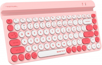 Клавиатура A4Tech Fstyler FBK30 розовый USB беспроводная BT/Radio slim Multimedia (FBK30 RASPBERRY) от магазина РЭССИ