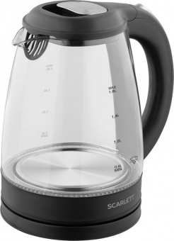 Чайник электрический Scarlett SC-EK27G67 1.8л. 2000Вт черный (корпус: стекло) от магазина РЭССИ