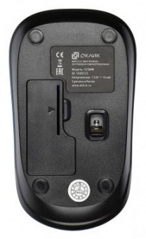 Мышь Оклик 525MW черный/синий оптическая (1000dpi) беспроводная USB для ноутбука (3but) от магазина РЭССИ