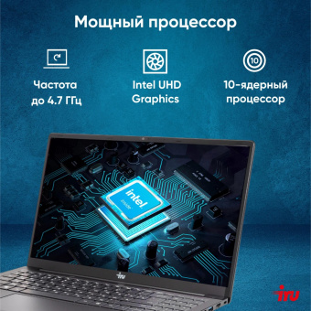Ноутбук IRU Strato 15ALI Core i7 12650H 16Gb SSD512Gb Intel UHD Graphics 15.6" IPS FHD (1920x1080) FreeDOS black WiFi BT Cam 6000mAh (2084776) от магазина РЭССИ