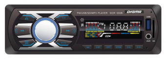 Автомагнитола Digma DCR-300B 1DIN 4x45Вт от магазина РЭССИ