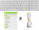 Клавиатура Acer OKR301 белый/серебристый USB беспроводная BT/Radio slim Multimedia (ZL.KBDEE.015) от магазина РЭССИ