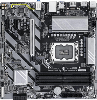 Материнская плата Gigabyte B860M D3HP Soc-1851 Intel B860 4xDDR5 mATX AC`97 8ch(7.1) GbLAN RAID+HDMI+DP от магазина РЭССИ