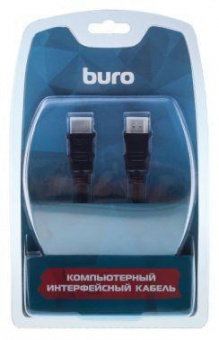 Кабель аудио-видео Buro HDMI 1.4 HDMI (m)/HDMI (m) 5м. Позолоченные контакты черный (BHP RET HDMI50) от магазина РЭССИ