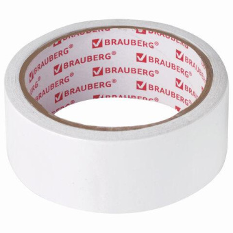 Клейкая двухсторонняя лента BRAUBERG 38 мм х 10 м бумажная основа 229056 от магазина РЭССИ