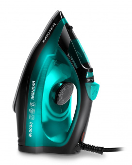 Утюг Hyundai H-SI01552 2200Вт черный/зеленый от магазина РЭССИ