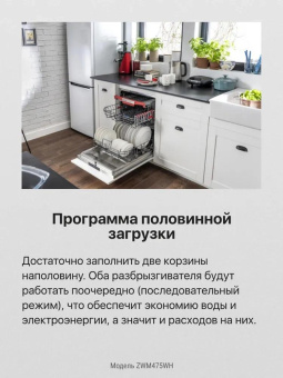 Посудомоечная машина Hansa ZWM475WH белый (полноразмерная) от магазина РЭССИ