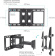 Кронштейн для телевизора Kromax GALACTIC-57 черный 32"-75" макс.60кг настенный поворотно-выдвижной и наклонный от магазина РЭССИ