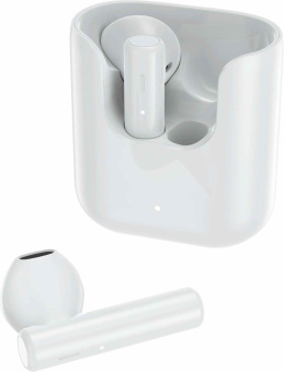 Гарнитура вкладыши QCY T12 белый беспроводные bluetooth в ушной раковине от магазина РЭССИ
