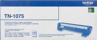 Картридж лазерный Brother TN1075 черный (1000стр.) для Brother HL1112/1210/DCP1510/1610/MFC1810/1815/1912 от магазина РЭССИ