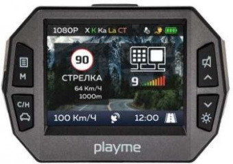 Видеорегистратор с радар-детектором Playme P600SG GPS черный от магазина РЭССИ
