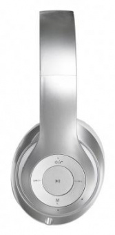 Гарнитура накладные Digma BT-14 сереб.мат. беспроводные bluetooth оголовье (BT-14S) от магазина РЭССИ
