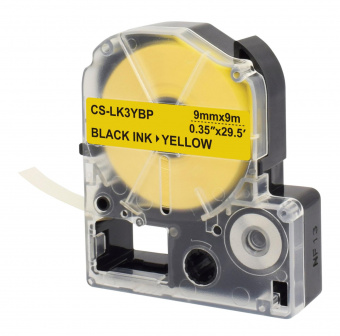 Картридж ленточный Cactus CS-LK3YBP черный для Epson LW300/LW400/LW700/LW600P/LW1000P от магазина РЭССИ