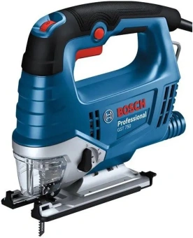 Лобзик Bosch GST 750 520Вт 3200ходов/мин от электросети (кейс в комплекте) от магазина РЭССИ