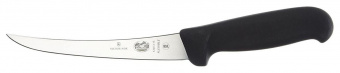 Нож кухонный Victorinox Fibrox (5.6413.12) стальной обвалочный лезв.120мм прямая заточка черный от магазина РЭССИ