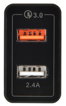 Сетевое зар./устр. Digma DGWC-2U-QC3.0-BK 30W 3A (QC) 2xUSB универсальное черный от магазина РЭССИ