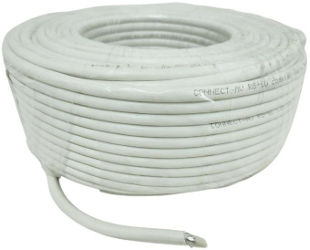Кабель Premier CONNECT-AV RG-6/U CCS WT 100м. белый (21-321 100) от магазина РЭССИ