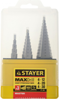 Набор сверл Stayer 29660-4-30-H3 по металлу (3пред.) для дрелей/перфораторов от магазина РЭССИ