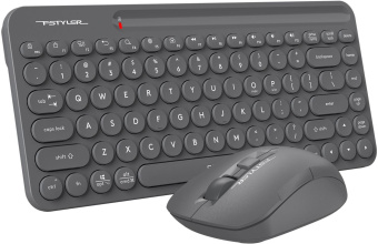 Клавиатура + мышь A4Tech Fstyler FG3200 Air клав:серый мышь:серый USB беспроводная slim Multimedia от магазина РЭССИ