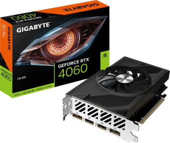 Видеокарта Gigabyte PCI-E 4.0 GV-N4060D6-8GD NVIDIA GeForce RTX 4060 8Gb 128bit GDDR6 2460/17000 HDMIx2 DPx2 HDCP Ret от магазина РЭССИ