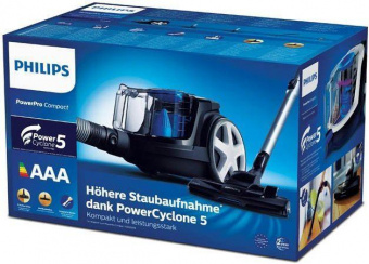 Пылесос Philips 3000 Series FC9331/09 900Вт черный/синий от магазина РЭССИ