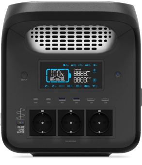 Электростанция портативная TopON Home TOP-H1800 384000mAh 12A QC3.0/PD3.0 6xUSB черный/серый (103762) от магазина РЭССИ