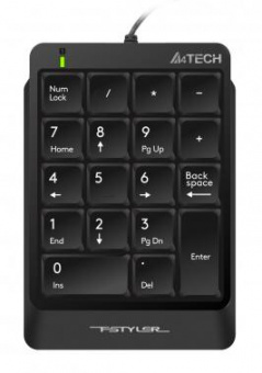 Числовой блок A4Tech Fstyler FK13P черный USB slim для ноутбука (FK13P BLACK) от магазина РЭССИ