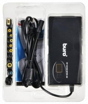 Блок питания Buro BUM-1245M90 ручной 90W 12V-24V 11-connectors 3.5A 1xUSB 1A от бытовой электросети LСD индикатор от магазина РЭССИ