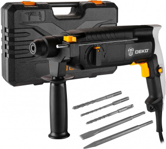 Перфоратор Deko DKH950W патрон:SDS-plus уд.:3.2Дж 950Вт (кейс в комплекте) от магазина РЭССИ