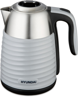 Чайник электрический Hyundai HYK-S4804 1.7л. 2200Вт серый/черный корпус: металл от магазина РЭССИ