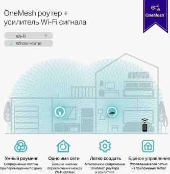 Повторитель беспроводного сигнала TP-Link RE315 AC1200 10/100BASE-TX белый от магазина РЭССИ