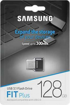 Флеш Диск Samsung 128Gb Fit Plus MUF-128AB/APC USB3.1 черный от магазина РЭССИ