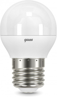 Лампа светодиодная Gauss Black 6.5Вт цок.:E27 шар 220B 3000K св.свеч.бел.теп. G45 (упак.:10шт) (105102107) от магазина РЭССИ