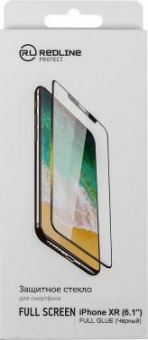 Защитное стекло для экрана Redline черный для Apple iPhone XR/11 1шт. (УТ000016086) от магазина РЭССИ