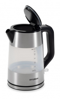 Чайник электрический Hyundai HYK-P4026 1.9л. 2200Вт черный (корпус: пластик) от магазина РЭССИ