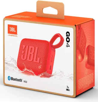 Колонка порт. JBL GO 4 красный 4.2W 1.0 BT 850mAh (JBLGO4RED) от магазина РЭССИ