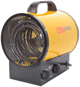 Тепловая пушка электрическая RedVerg RD-EHR5A/380 5000Вт желтый/черный от магазина РЭССИ
