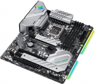 Материнская плата Asrock Z690 STEEL LEGEND Soc-1700 Intel Z690 4xDDR4 ATX AC`97 8ch(7.1) 2.5Gg RAID+HDMI+DP от магазина РЭССИ