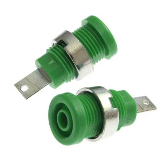 Z013 4mm panel jack GREEN от магазина РЭССИ