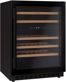 Винный шкаф Lex LWD6046BL dual zone 1-нокамерн. черный от магазина РЭССИ