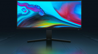 Монитор Xiaomi 30" Curved Gaming Monitor черный VA LED 21:9 HDMI матовая 300cd 2560x1080 FreeSync Premium DP FHD 4.88кг от магазина РЭССИ